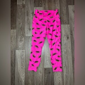 Fabletics Oasis PureLuxe High-Waisted 7/8 Legging Pink Leopard Wild Hearts